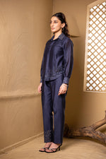 Load image into Gallery viewer, Dhara co-ord Set (Navy Blue)