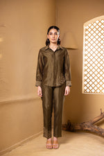 Load image into Gallery viewer, Dhara co-ord Set (Olive Green)