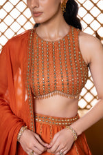Load image into Gallery viewer, Ira Lehenga (Rust)