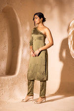 Load image into Gallery viewer, Sitara Off Shoulder (Olive Green)