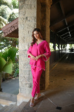 Load image into Gallery viewer, Anvi Pink Co-ord Set