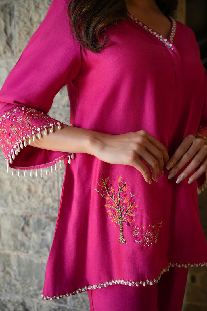 Anvi Pink Co-ord Set