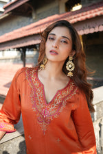 Load image into Gallery viewer, Sama Rust Kaftan