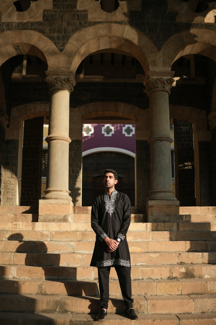 Ayaska Black Kurta Set