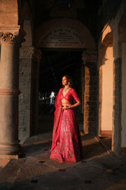 Vistar Fuschia Pink Lehenga