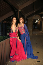 Load image into Gallery viewer, Anaya Blue Corset Lehenga