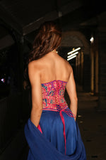 Load image into Gallery viewer, Anaya Blue Corset Lehenga