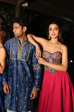 Load image into Gallery viewer, Anaya Pink Corset Lehenga