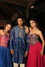 Load image into Gallery viewer, Anaya Pink Corset Lehenga