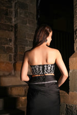 Load image into Gallery viewer, Eka Black Corset Saree