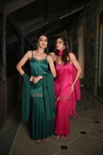 Load image into Gallery viewer, Elan Pink Sharara Set