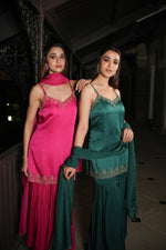 Load image into Gallery viewer, Elan Pink Sharara Set