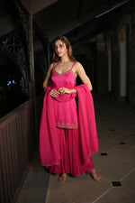 Load image into Gallery viewer, Elan Pink Sharara Set