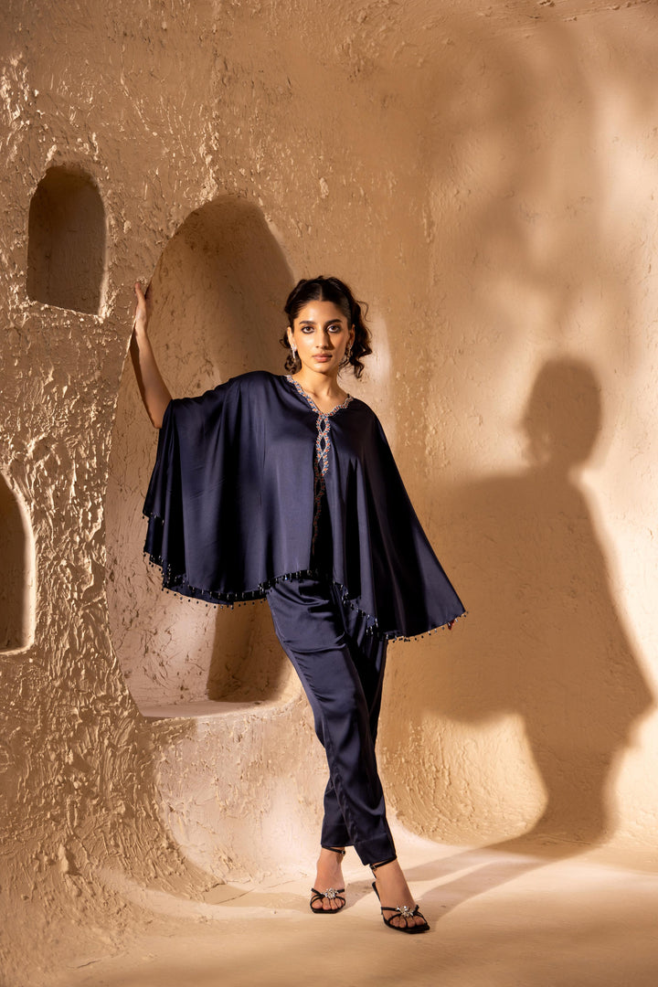 Malhar Kaftan (Navy Blue)