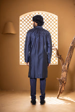 Load image into Gallery viewer, Navy Blue Vanya Kurta Set

