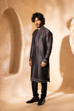 Load image into Gallery viewer, Neer Black Kurta Set
