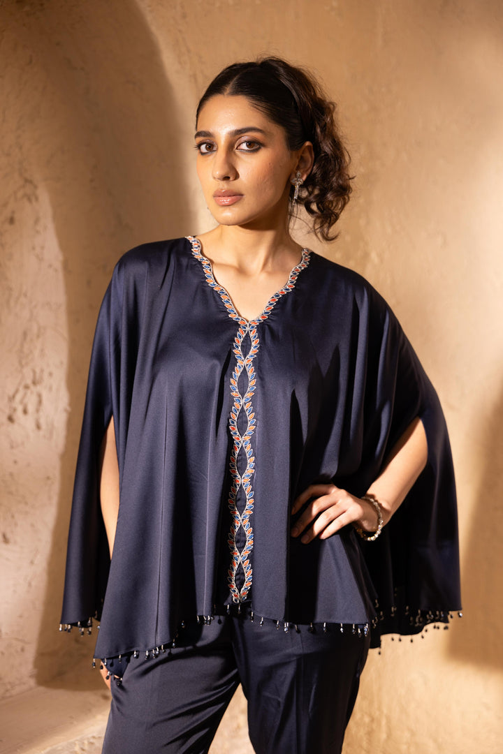 Malhar Kaftan (Navy Blue)